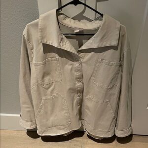 Chico's Beige Utility Jacket